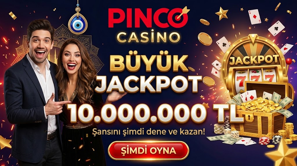 Pinco casino jackpot havuzu ve mobil oyun arayüzü